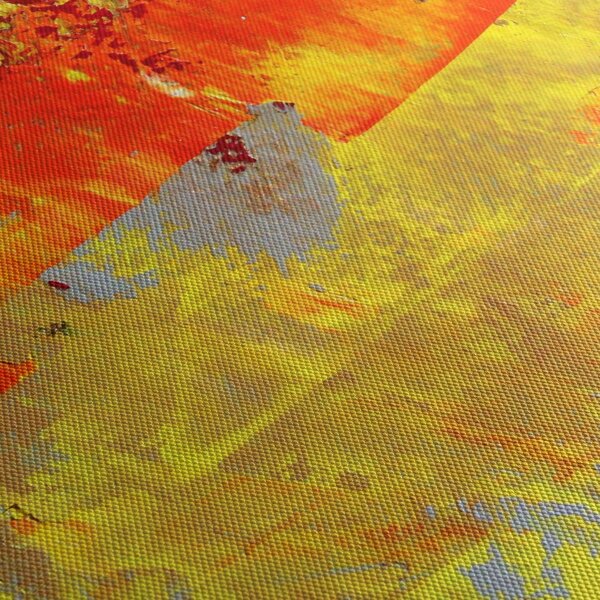 Tablou cu abstracție - pictura (cu ceas) (90x30 cm)