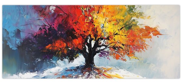 Tablou - Copac multicolor (120x50 cm)