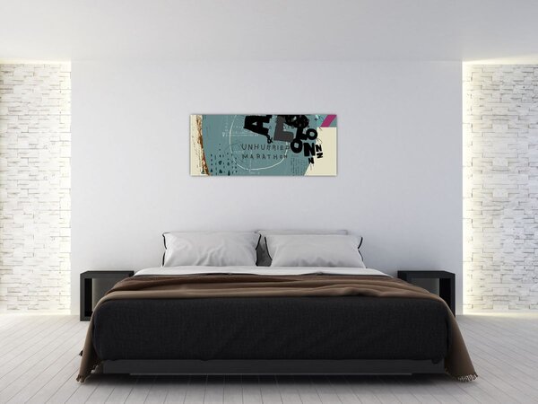 Tablou - Flying balon cu curcubeu (120x50 cm)