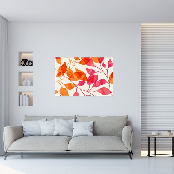 Tablou - Frunze portocalii (90x60 cm)