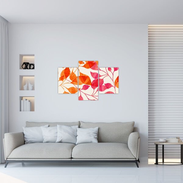 Tablou - Frunze portocalii (90x60 cm)