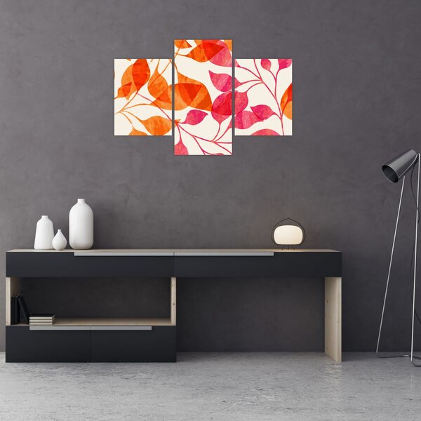 Tablou - Frunze portocalii (90x60 cm)