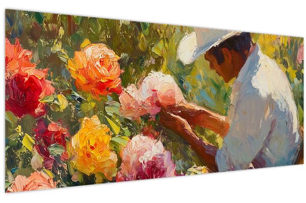 Tablou - Grădinar (120x50 cm)