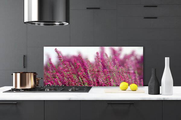 Panou sticla bucatarie Flori Floral Roșu Verde