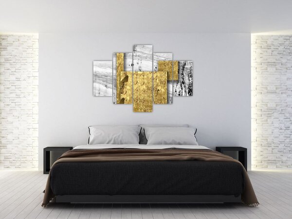 Tablou - Pătrate de aur N⁰1 (150x105 cm)