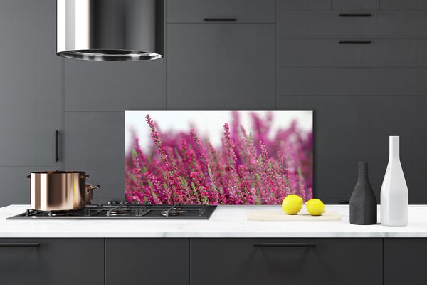Panou sticla bucatarie Flori Floral Roșu Verde