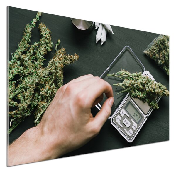 Panou sticlă decorativa bucătărie marijuana topuri