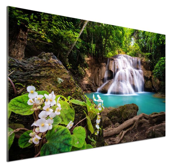 Panou sticlă bucătărie cascada Thailanda