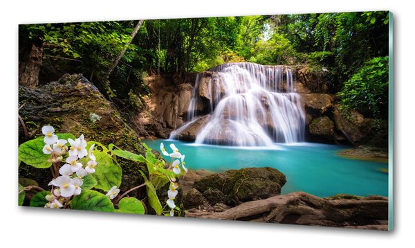 Panou sticlă bucătărie cascada Thailanda