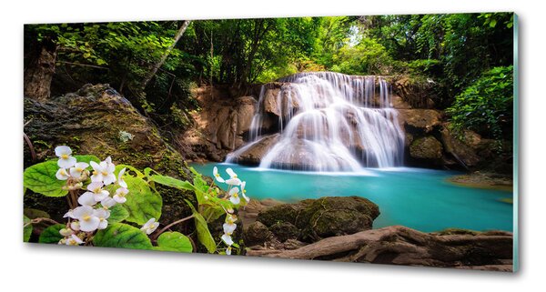 Panou sticlă bucătărie cascada Thailanda