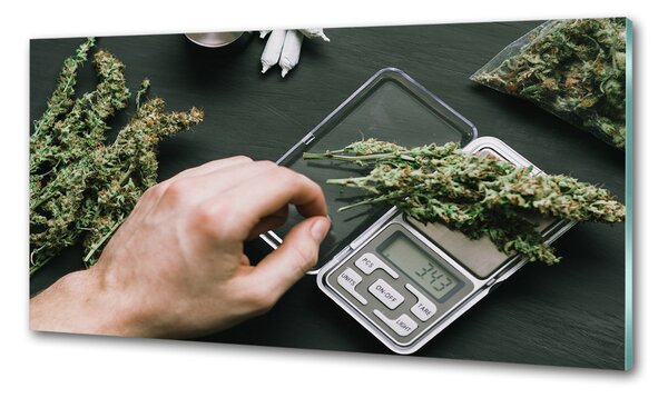 Panou sticlă decorativa bucătărie marijuana topuri