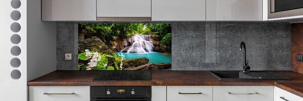 Panou sticlă bucătărie cascada Thailanda