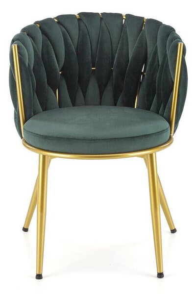 Scaun Houston 1506, Verde, Auriu, 79x57x60cm, 14 kg