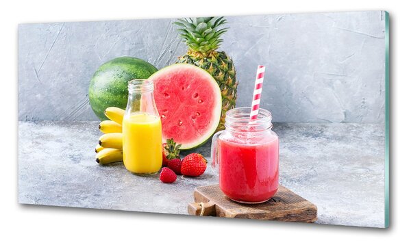Panou sticla securizata bucatarie cocktail de fructe
