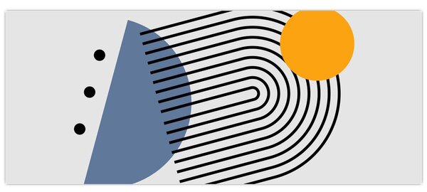 Tablou - Abstracție minimalistă N⁰2 (120x50 cm)