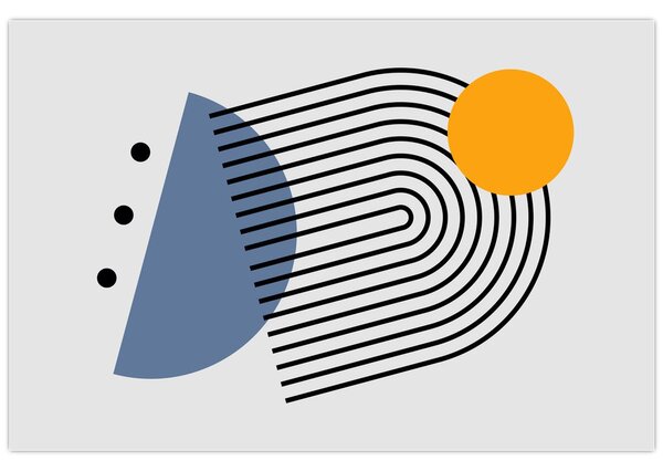 Tablou - Abstracție minimalistă N⁰2 (90x60 cm)