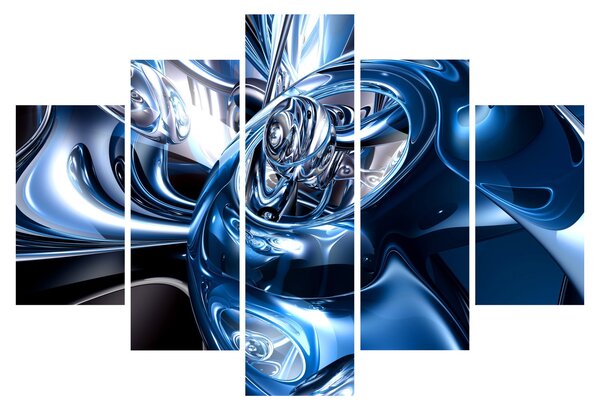 Tablou cu abstracție - cercuri (150x105 cm)