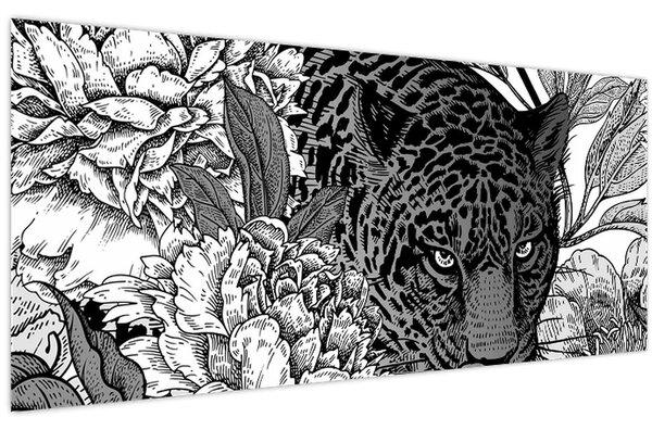 Tablou - Grădină exotică (120x50 cm)