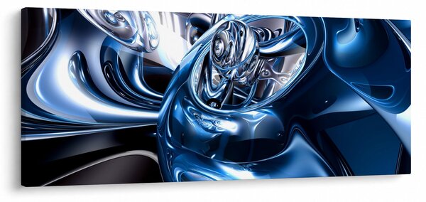 Tablou cu abstracție - cercuri (120x50 cm)