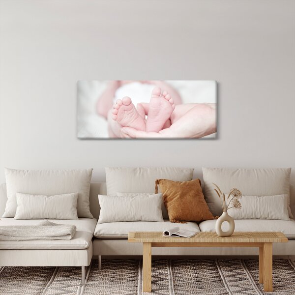 Tablou cu piciorușele de copilaș (120x50 cm)
