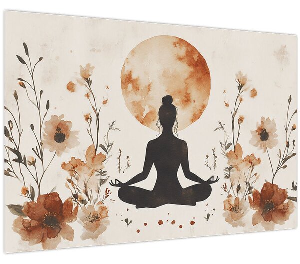 Tablou - Yoga Portocalie (90x60 cm)