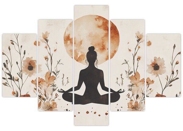 Tablou - Yoga Portocalie (150x105 cm)