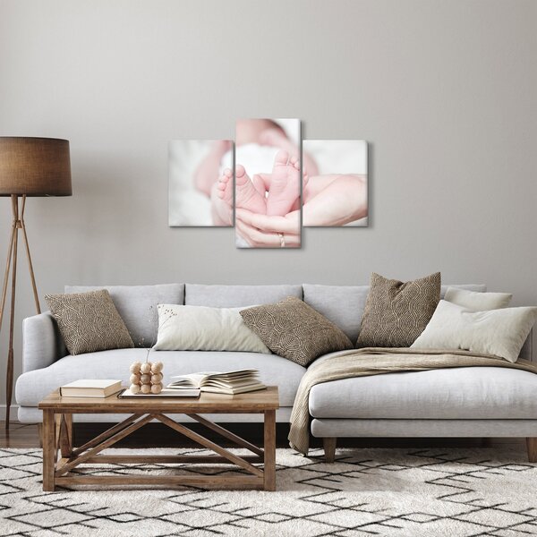 Tablou cu piciorușele de copilaș (90x60 cm)