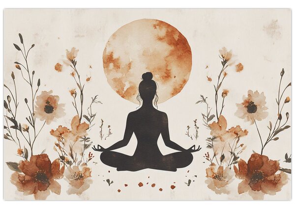 Tablou - Yoga Portocalie (90x60 cm)
