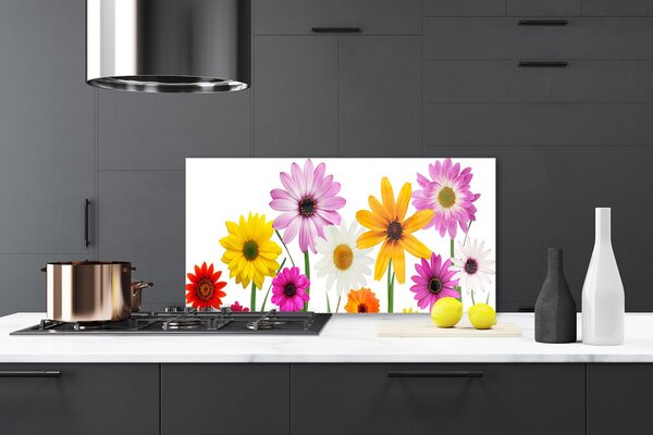 Panou sticla bucatarie Flori Floral Multi