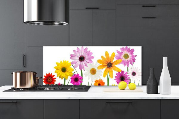 Panou sticla bucatarie Flori Floral Multi