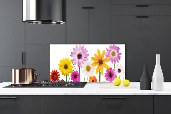 Panou sticla bucatarie Flori Floral Multi
