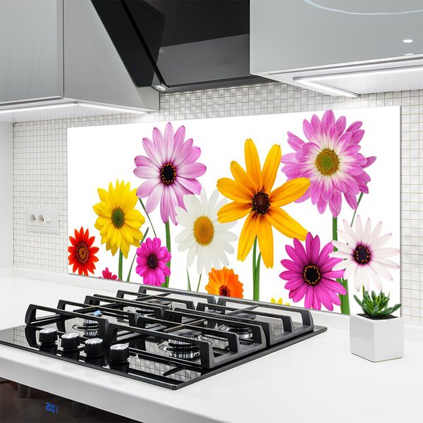 Panou sticla bucatarie Flori Floral Multi