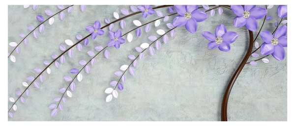 Tablou - ploaie violetă (120x50 cm)