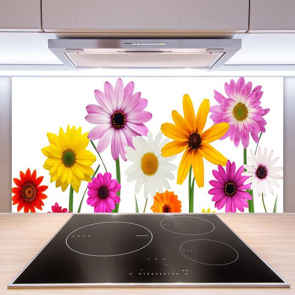 Panou sticla bucatarie Flori Floral Multi