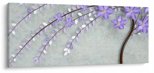 Tablou - ploaie violetă (120x50 cm)