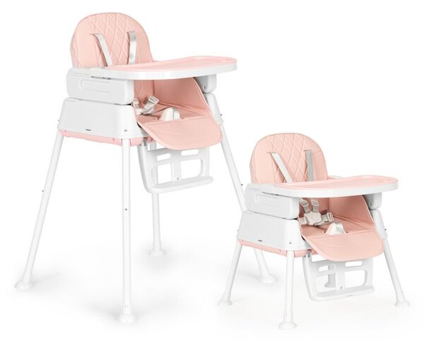 Scaun de hrănire pentru copii 3in1 pliabil ECOTOYS PINK