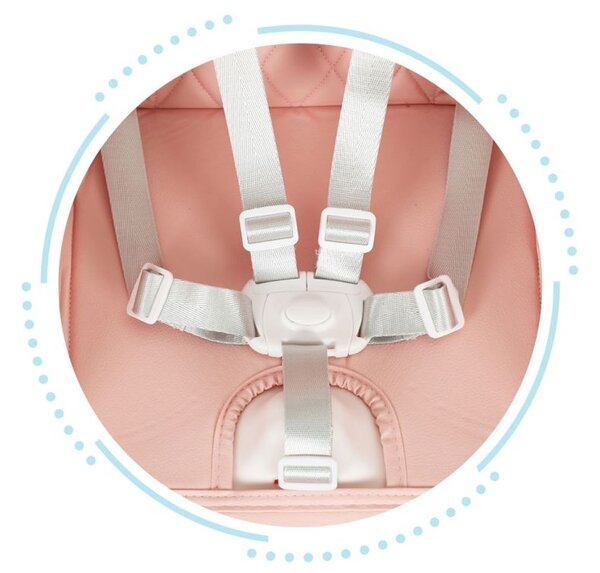 Scaun de hrănire pentru copii 3in1 pliabil ECOTOYS PINK