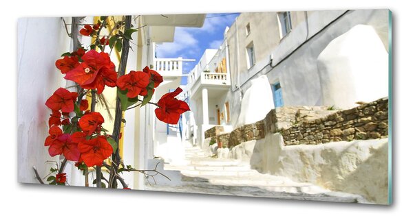 Sticlă pentru bucătărie Mykonos Grecia