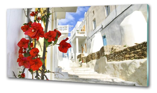 Sticlă pentru bucătărie Mykonos Grecia