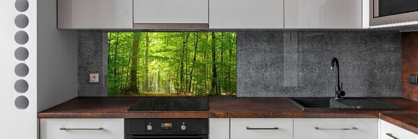 Panou sticla securizata bucatarie pădure de foioase