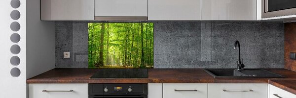 Panou sticla securizata bucatarie pădure de foioase