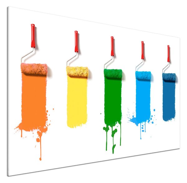 Sticlă printata bucătărie Paint role