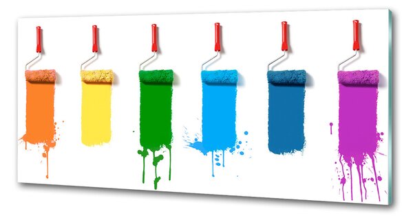Sticlă printata bucătărie Paint role