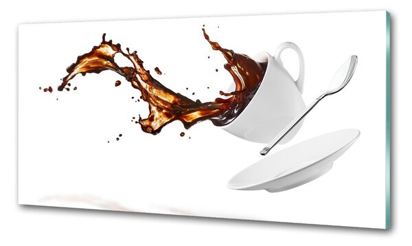 Panou sticla securizata bucatarie vărsat cafea