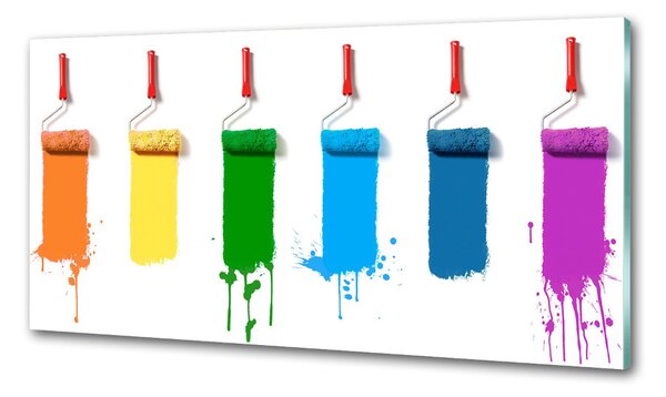 Sticlă printata bucătărie Paint role