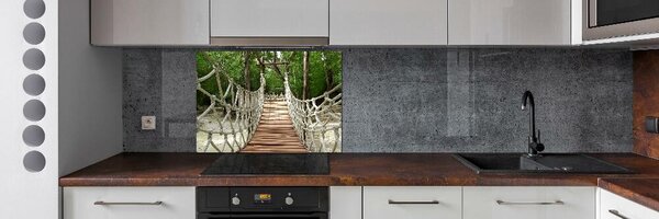 Panou sticla securizata bucatarie pod de funie