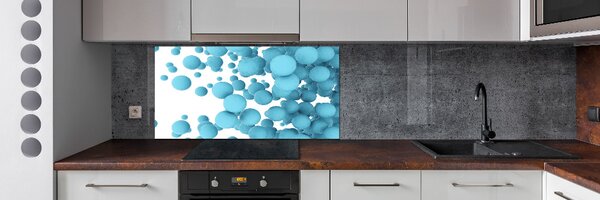 Panou sticlă decorativa bucătărie bile de abstractizare