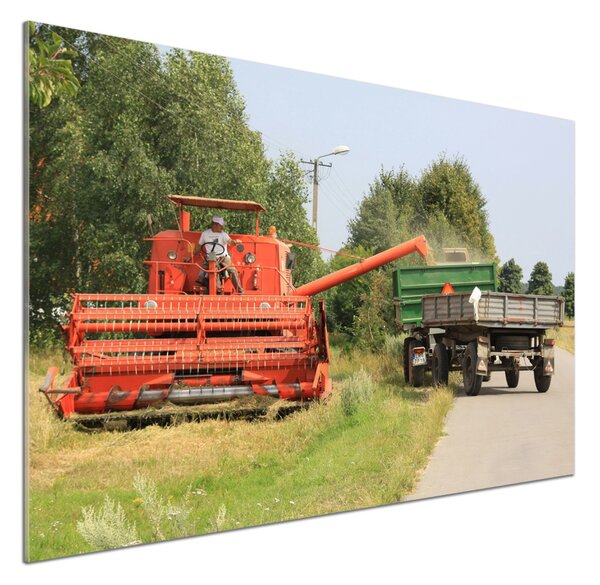 Panou sticlă bucătărie combină agricolă
