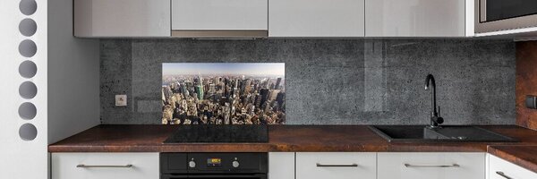 Panou sticla securizata bucatarie New York pasăre de zbor