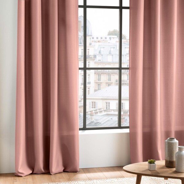 Draperie roz 140x260 cm Essentiel – douceur d'intérieur